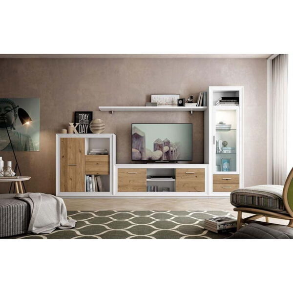 Mueble de Salón Valencia Blanco Salermo 295 cm