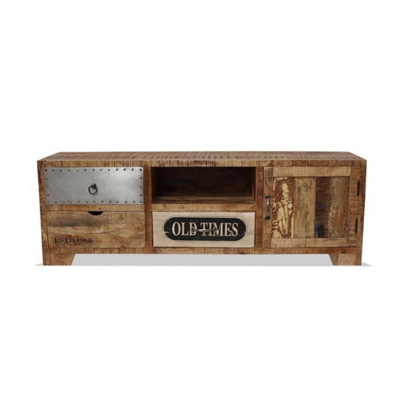 Mueble de Televisión Colonial Wooden Drawer TV Cabinet