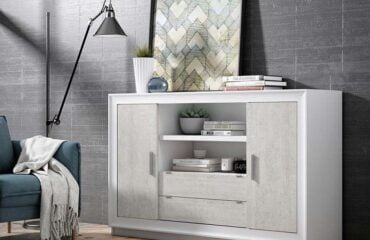 Aparador Cáceres Blanco Plata 155 cm