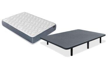 Conjunto Las Rozas: Base Tapizada + 6 Patas + Colchón