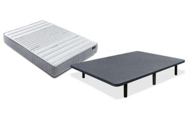 Conjunto Base Tapizada de 6 Patas + Colchón Valdemoro