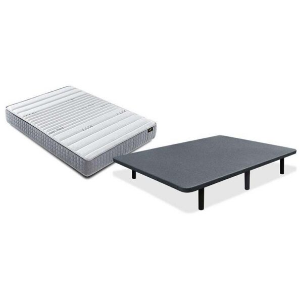 Conjunto Base Tapizada de 6 Patas + Colchón Valdemoro