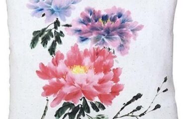 Cojín Flores Rosas Con Relleno 45x45 cm