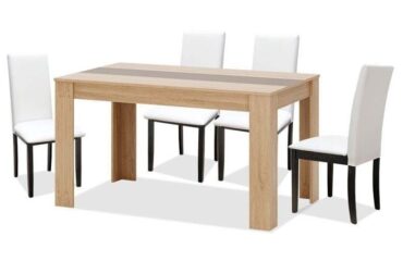 Conjunto de mesa y 4 sillas Carballo
