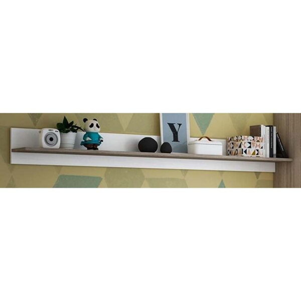 Estantería Roble - Blanco 204 cm