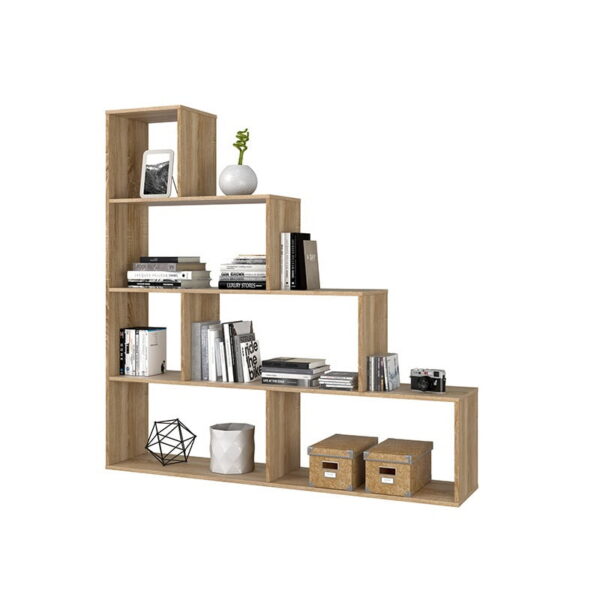 Estantería 6 huecos Roble Canadian Ten 145 cm