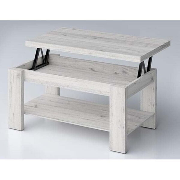 Mesa de centro vintage elevable Ártico 110 cm