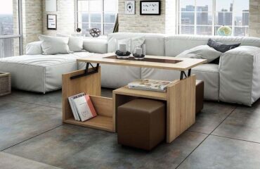 Mesa de centro elevable Manhattan Roble Cambrian - Choco