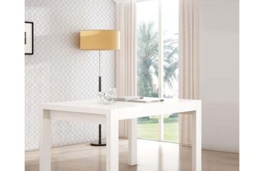 Mesa de comedor extensible a 205 cm Blanco Bermeo