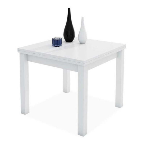 Mesa de comedor extensible a 180 cm blanca Olivenza