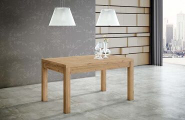 Mesa de comedor extensible a 190 cm Roble Santillana