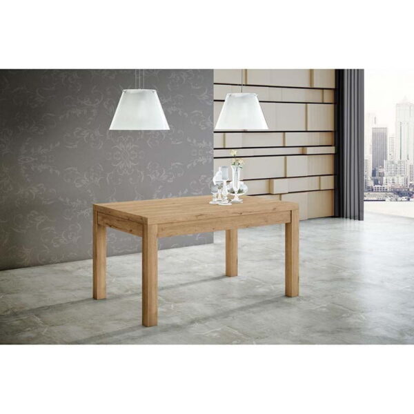 Mesa de comedor extensible a 190 cm Roble Santillana
