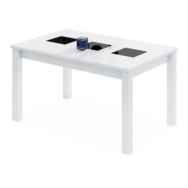 Mesa de comedor extensible a 180 cm blanco Villafranca