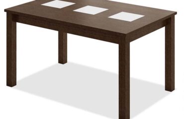 Mesa de comedor extensible a 180 cm wengué Villafranca