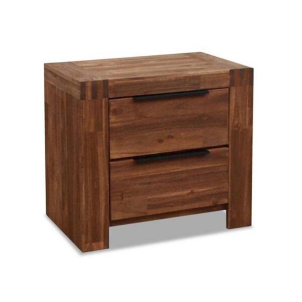 Mesita de noche vintage 2 cajones Rain Oak