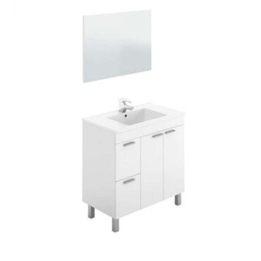 Mueble lavabo de baño con espejo