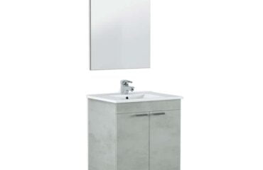Mueble lavabo 60cm color gris cemento