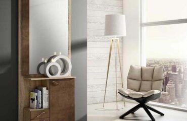 Mueble recibidor Cambrian - Óxido con espejo Lugo