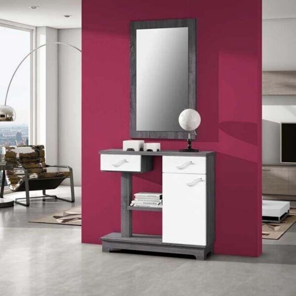 Mueble recibidor Ceniza - Blanco Pontevedra