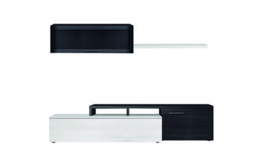 Mueble de Salón Modular Blanco - Cemento Nexus 200 cm