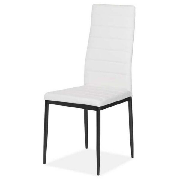 Pack de 6 sillas de comedor Ferrol color Blanco / Negro