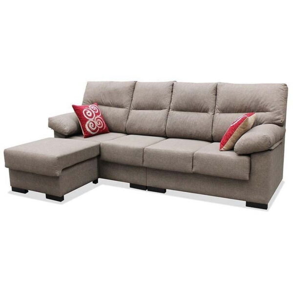 Sofá Chaise Longue Marrón Antíoco 248 cm