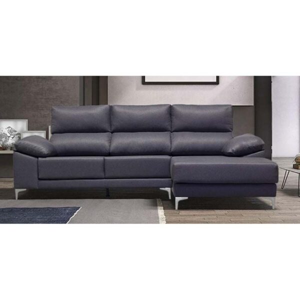 Sofá Chaise Longue Chocolate Jimena 265 cm