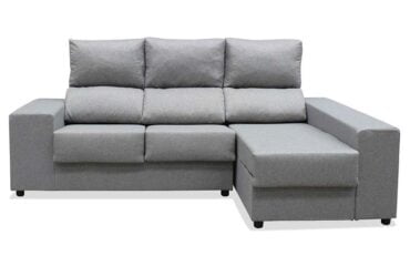 Sofá Chaise Longue Gris Marta 240 cm