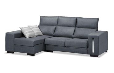 Sofá Chaise Longue Gris Marengo Eko 228 cm