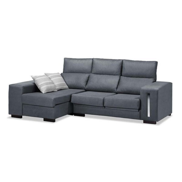 Sofá Chaise Longue Gris Marengo Eko 228 cm