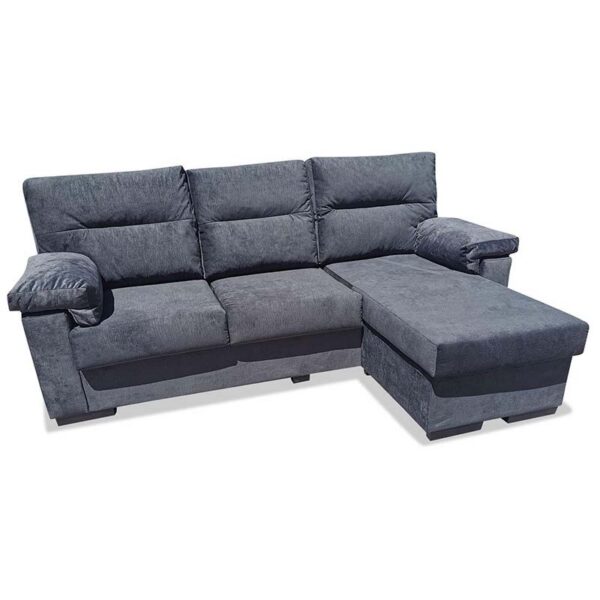 Sofá Chaise Longue Gris Esperanza 215 / 275 cm