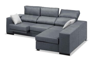 Sofá Chaise Longue Gris Marengo Zumba 240 cm