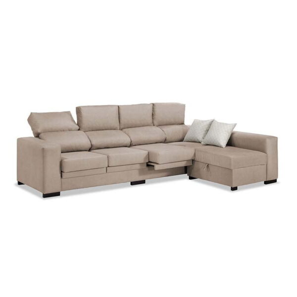 Sofá Chaise Longue Beige Zumba 270 cm