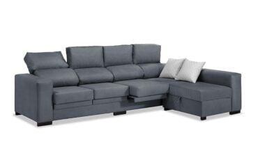 Sofá Chaise Longue Gris Marengo Zumba 270 cm