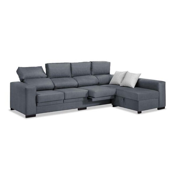 Sofá Chaise Longue Gris Marengo Zumba 270 cm