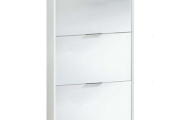 Zapatero 3 Puertas Abatibles Blanco / Roble Maelys