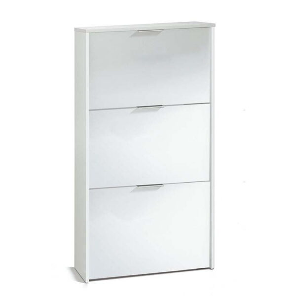Zapatero 3 Puertas Abatibles Blanco / Roble Maelys