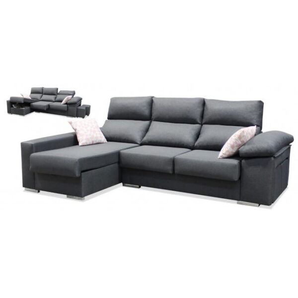 Sofá Chaise Longue MADRID 268 cm