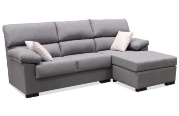 Sofá Chaise Longue Naya Gris 245 cm.